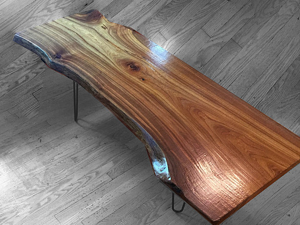 Live Edge Red Elm Coffee Table