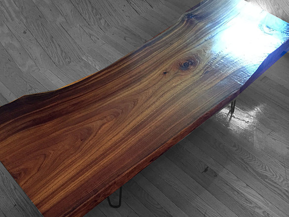 Live Edge Red Elm Coffee Table