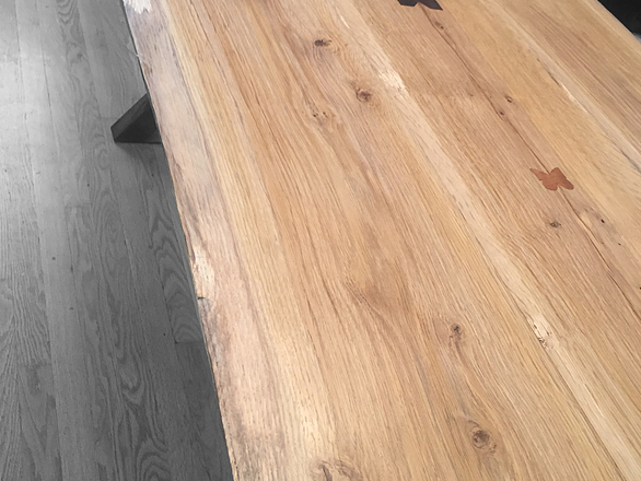 Live Edge White Oak Dining Room Table