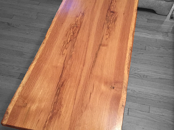 Live Edge White Oak Coffee Table