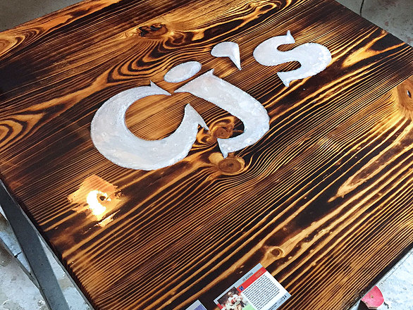 Burnt Finish Pine Speciality Sports Table