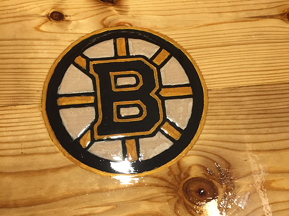 Burnt Finish Sports Table