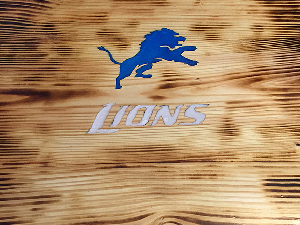 Burnt Finish Sports Table