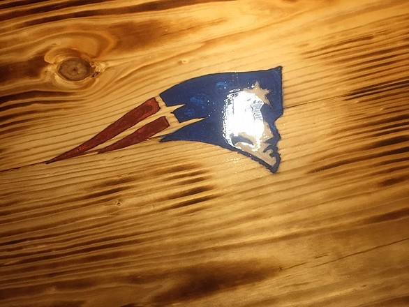 Burnt Finish Sports Table