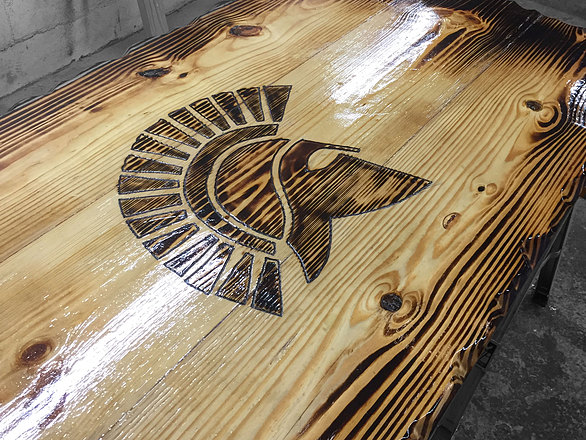 Burnt Wood Artisan Coffee Table