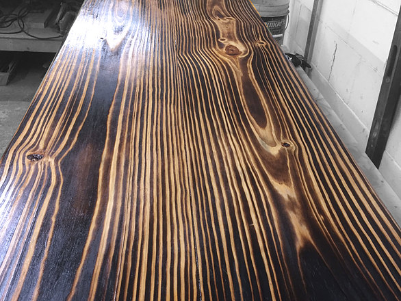 Burnt Wood Conference Table