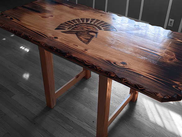Burnt Wood Artisan Coffee Table