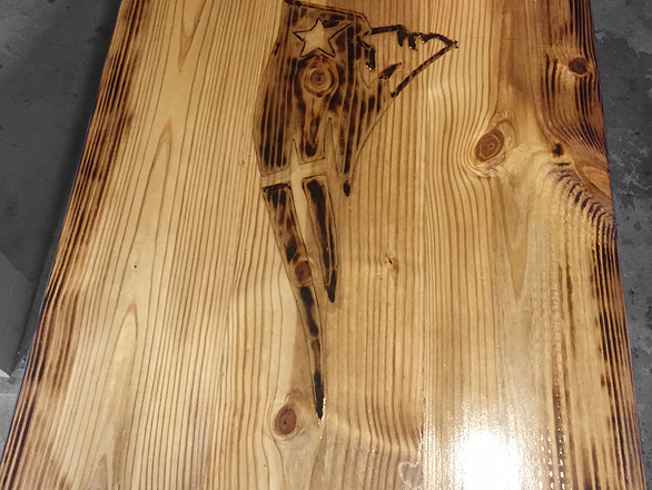 Burnt Wood Artisan Table